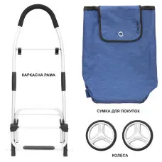 Сумка-тележка ShoppingCruiser Foldable Blue (650061)