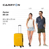 Чемодан CarryOn Porter (M) Yellow (502457)