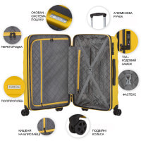 Чемодан CarryOn Porter (L) Yellow (502458)