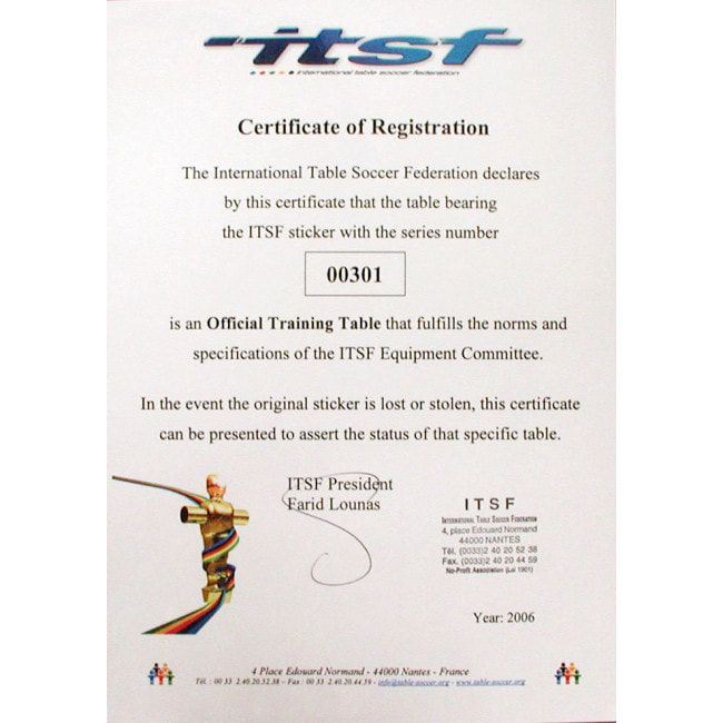 Настольный футбол Garlando Pro Champion ITSF (PRO)