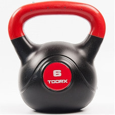 Гиря виниловая Toorx PVC 6 кг Black/Orange (KRP-6)