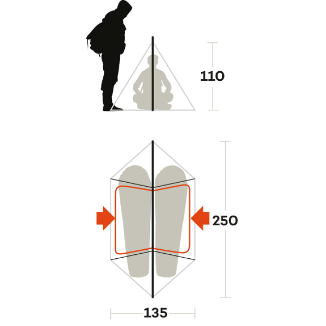 Намет двомісний Ferrino MTB 2 Blue (99031MBB)