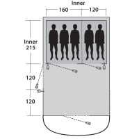 Палатка Outwell Lawndale 500 Grey (111163)