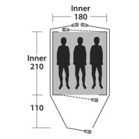 Палатка Outwell Cloud 3 Blue (111044)