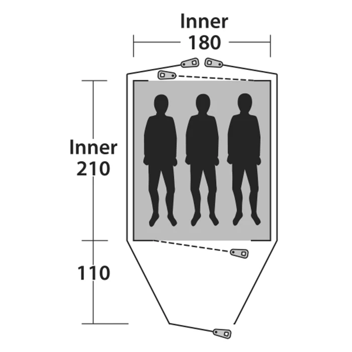 Палатка Outwell Cloud 3 Blue (111044)