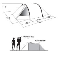 Намет Outwell Earth 2 Blue (111049)