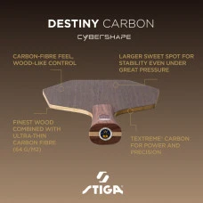 Основа для ракетки Stiga Destiny Carbon Cybershape Master (1600-2602-35)