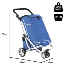 Сумка-тележка ShoppingCruiser 3 Wheels Blue (650062)