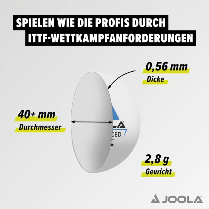 Мячи для настольного тенниса Joola Outdoor ball 6 шт (42181)