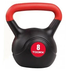 Гиря вінілова Toorx PVC 8 кг Black/Orange (KRP-8)