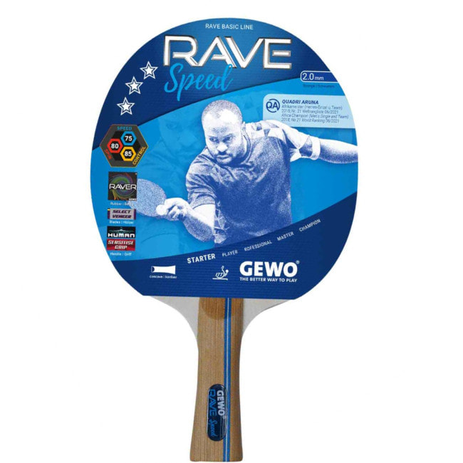 Набор для настольного тенниса Gewo Rave Speed 2 Bats 3 Balls (86080000)