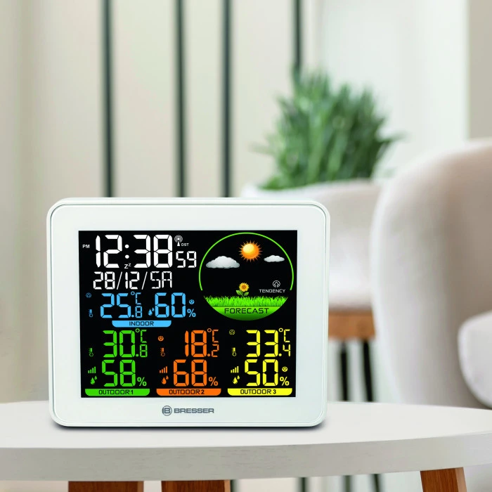 Метеостанція Bresser Colour Weather Station with 3 Sensors (9600028/13452)