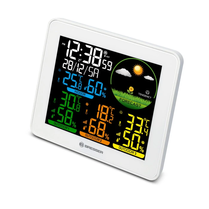 Метеостанція Bresser Colour Weather Station with 3 Sensors (9600028/13452)