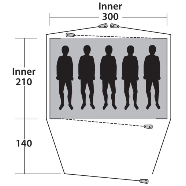Палатка Outwell Cloud 5 Blue(111046)