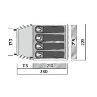 Намет чотиримісний Easy Camp Setesdal 4 (120478)
