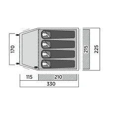 Палатка четырехместная Easy Camp Setesdal 4 (120478)