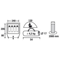 Палатка High Peak Nevada 4 Light Dark Olive/Light Olive (10086)