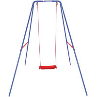 Качели на металлических опорах Garlando Coco одинарные (ALT-10)