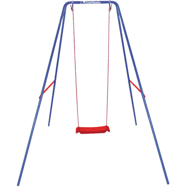 Качели на металлических опорах Garlando Coco одинарные (ALT-10)