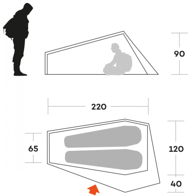 Палатка двухместная Ferrino Piuma 2 Blue (9121500B)