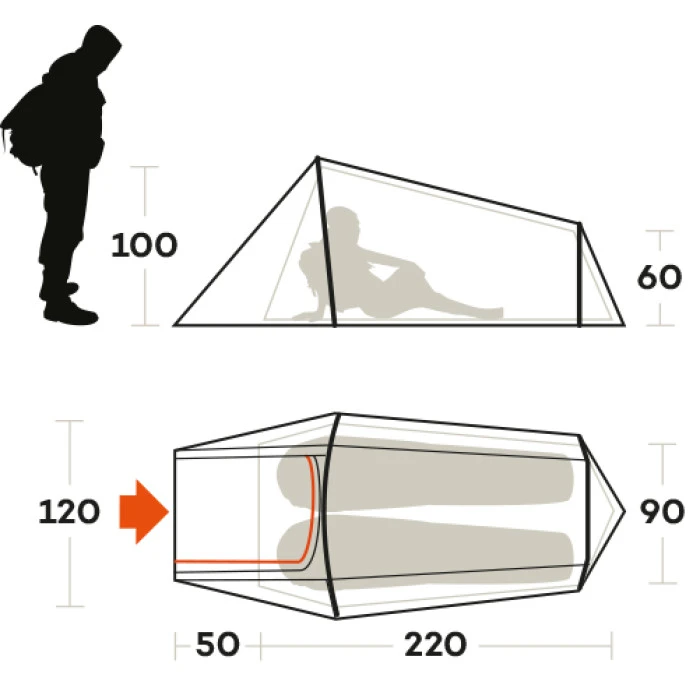 Палатка двухместная Ferrino Sling 2 Blue (99108NBB)