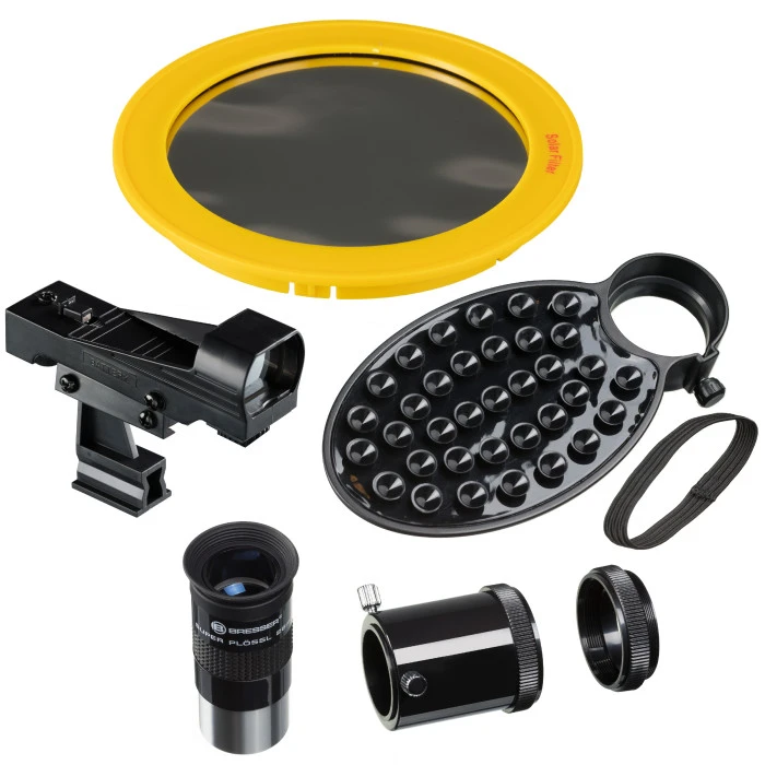 Телескоп Bresser Nano NT-114/500 AZ с солнечным фильтром и адаптером для смартфона (4514500)