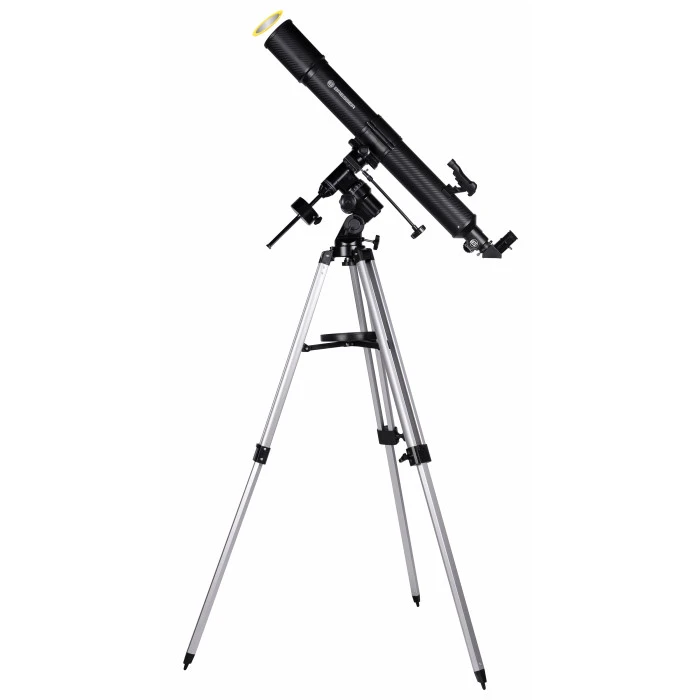 Телескоп Bresser Quasar 80/900 EQ Refractor Solar Carbon с солнечным фильтром и адаптером для смартфона (4780909)